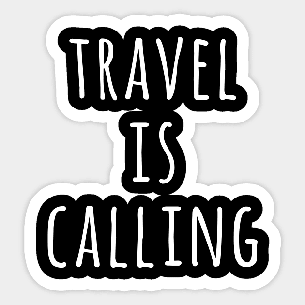 Travel Is Calling Sticker by Saimarts